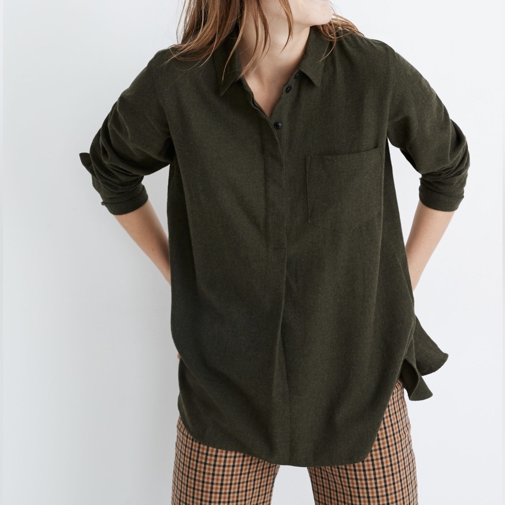 Flannel Classic Ex-Boyfriend Button-Back Shirt